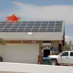 rooftop solar panels on commercial building