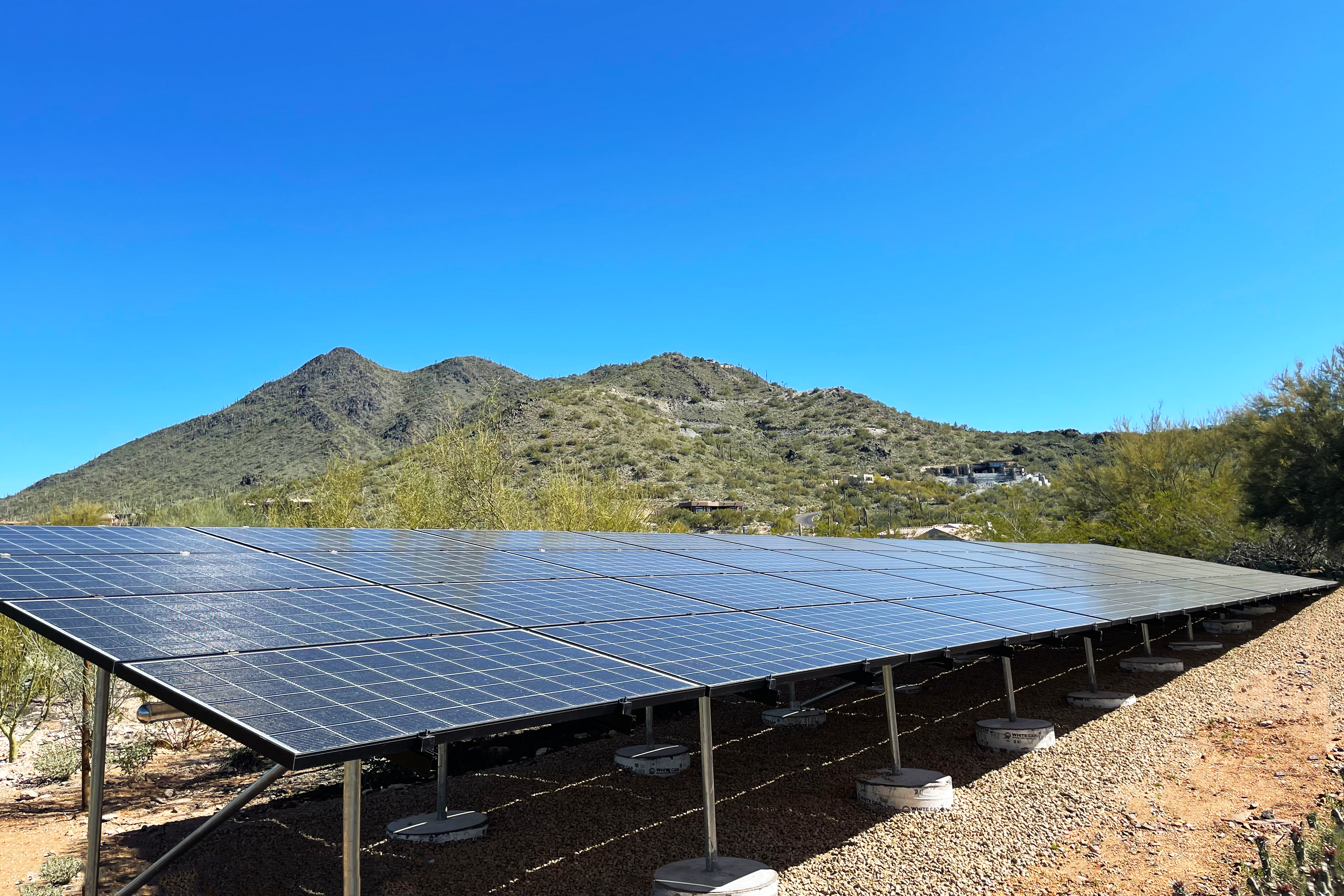 ground mounted solar and mountains