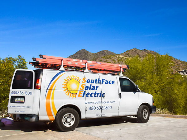 SouthFace Solar Install Van Equipment