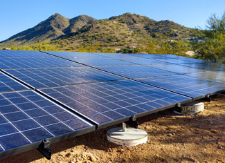 ground mount solar array cave creek