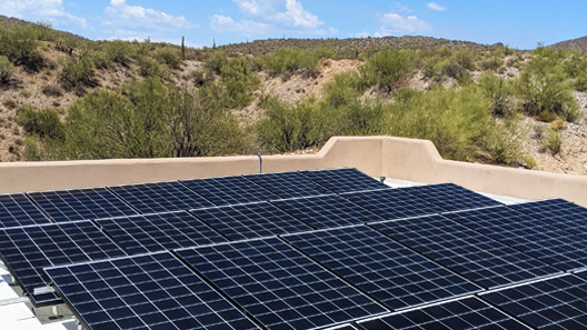 solar array roof in Phoenix
