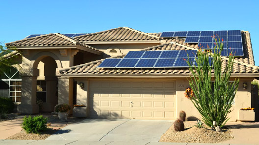 rooftop solar in suburbs of Phoenix Arizona