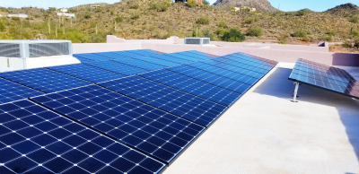 Solar panels on Cave Creek rooftop