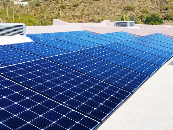 Solar panels on Cave Creek home