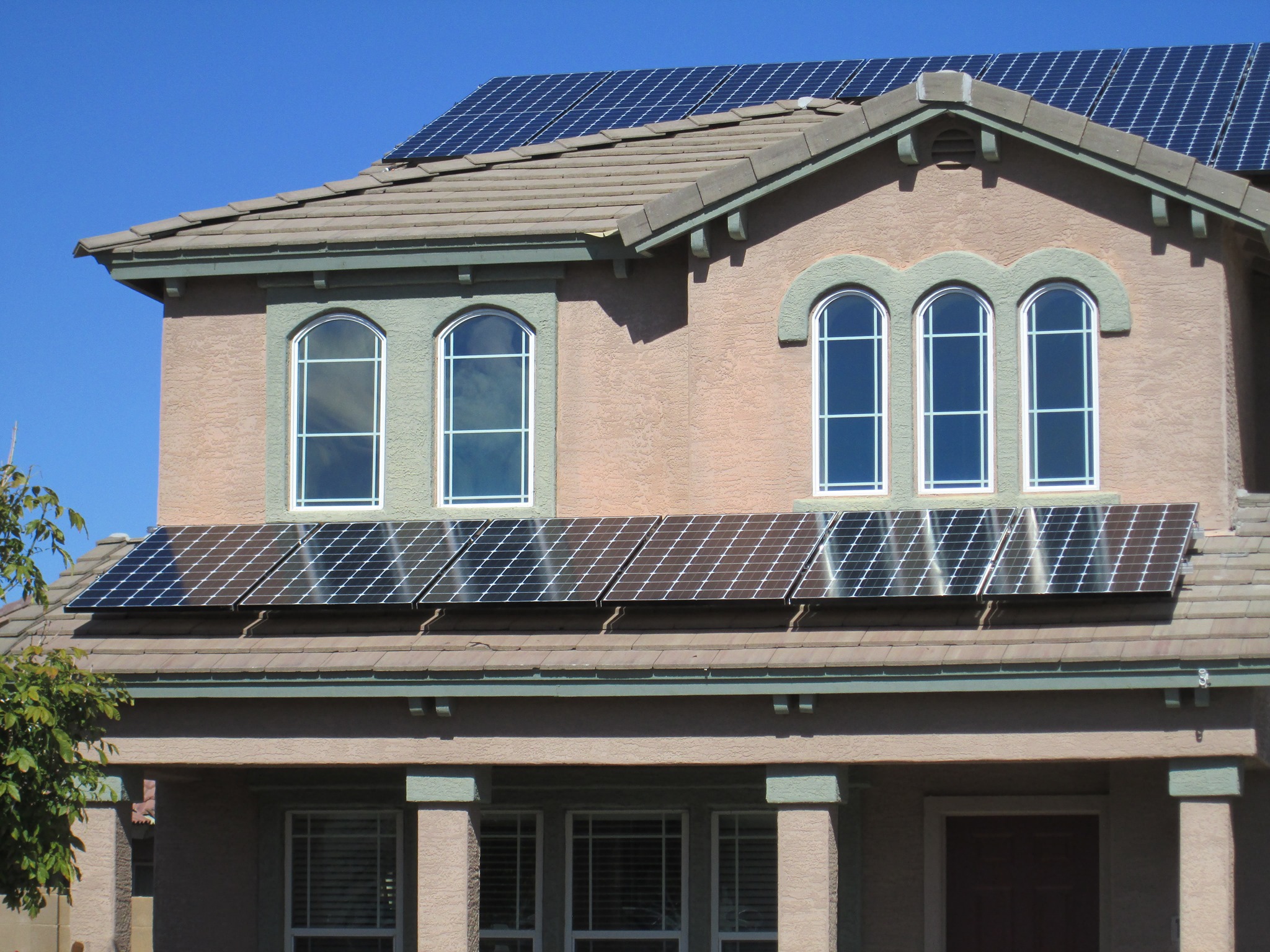 Solar panels on home in Arizona