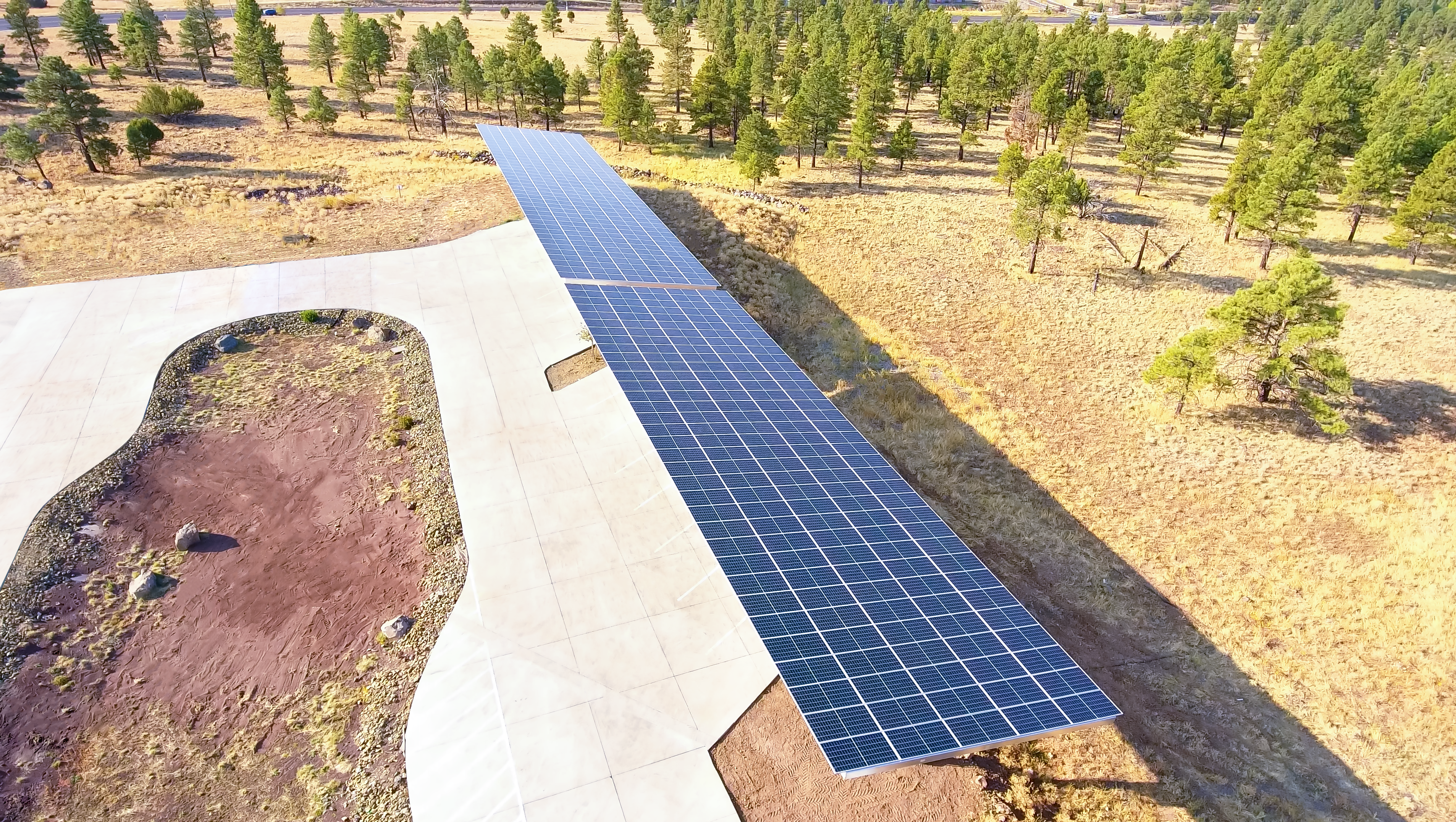 solar panel on ground