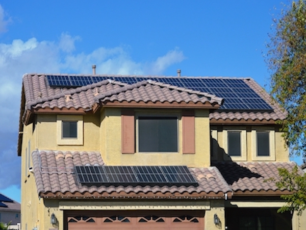 residential home rooftop solar cells